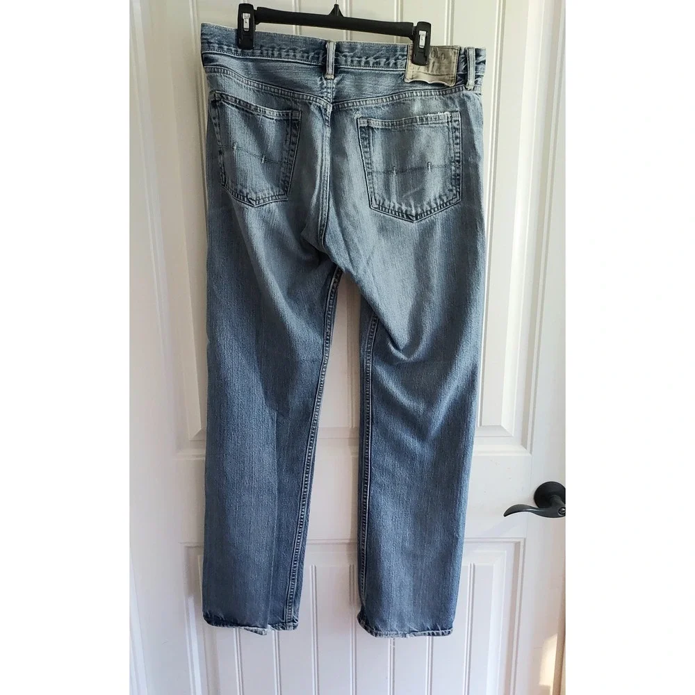 Polo Ralph Lauren Jeans Men's 34x32 Vintage 67 Straight Blue Medium Washed Denim